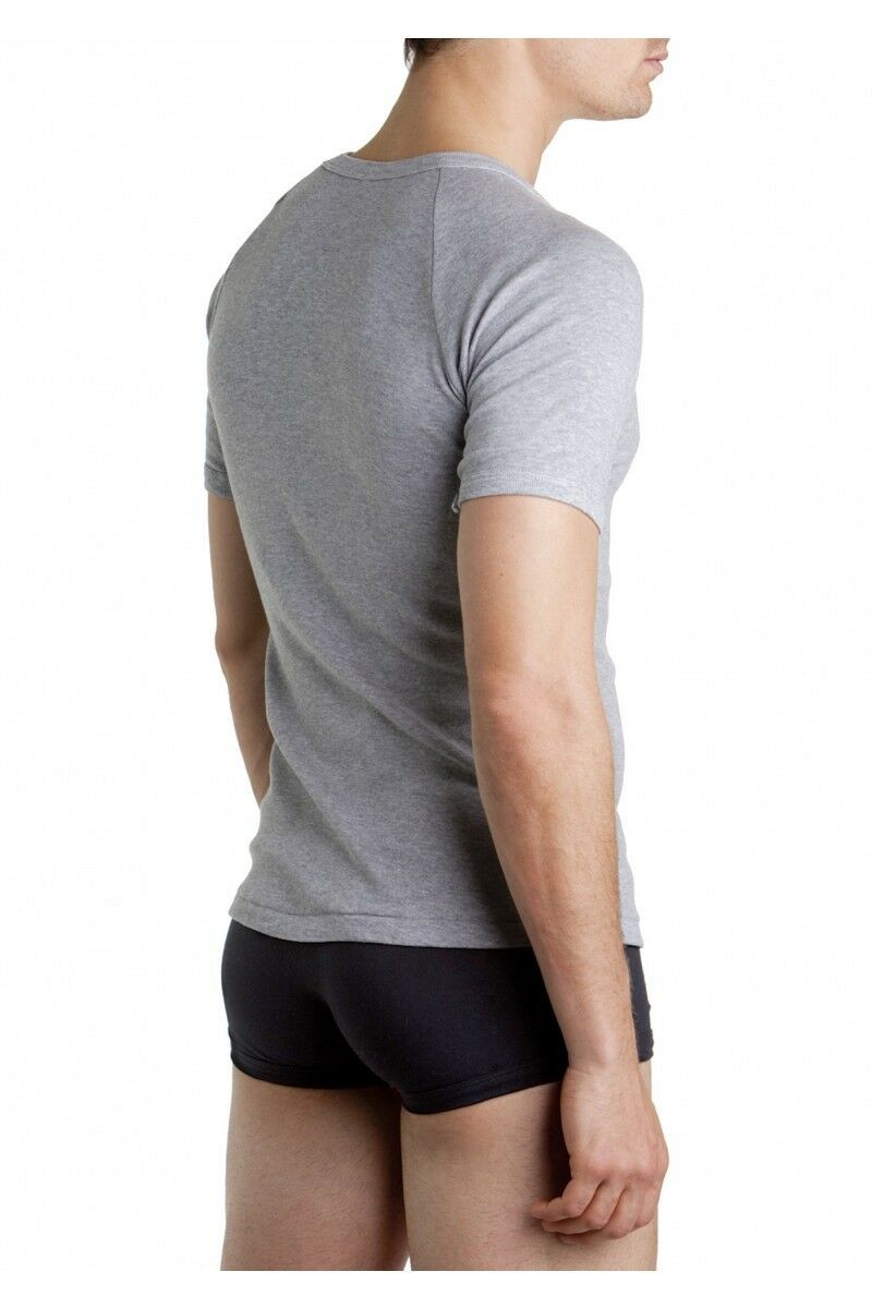 Bonds Raglan Tshirt Crew / V Neck Tee Top - Black White Navy Grey