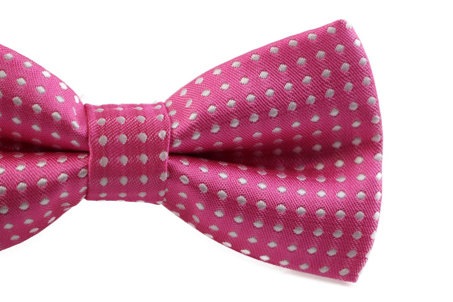Boys Pink Polka Dot Pattern Bow Tie