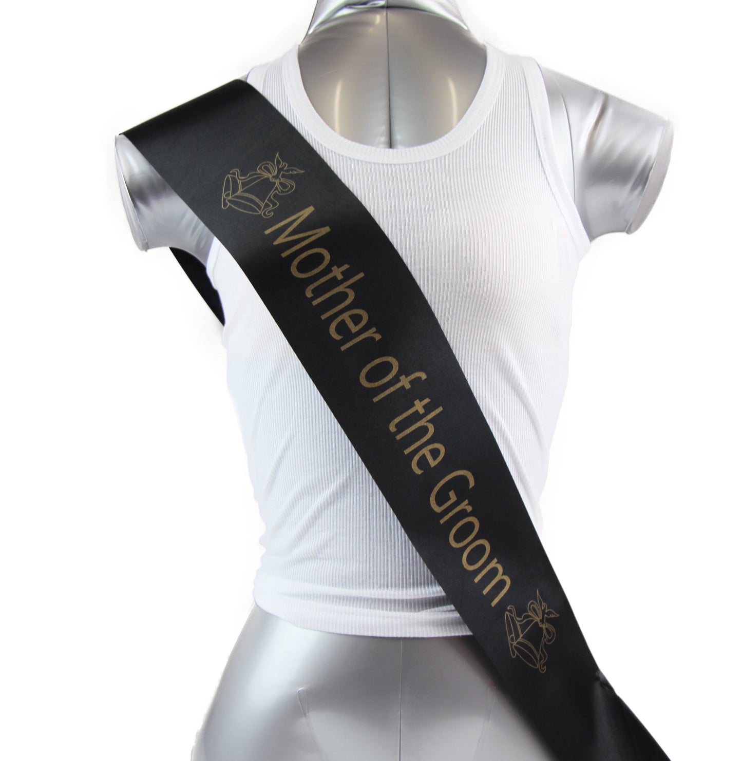 Bridal Hens Night Sash Party Black/Gold - Mother Of The Groom