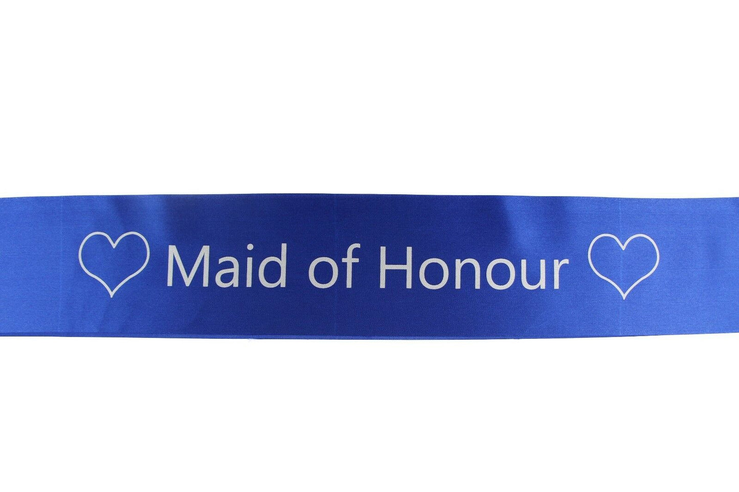 Bridal Hens Night Sash Party Electric Blue/Silver - Maid Of Honour
