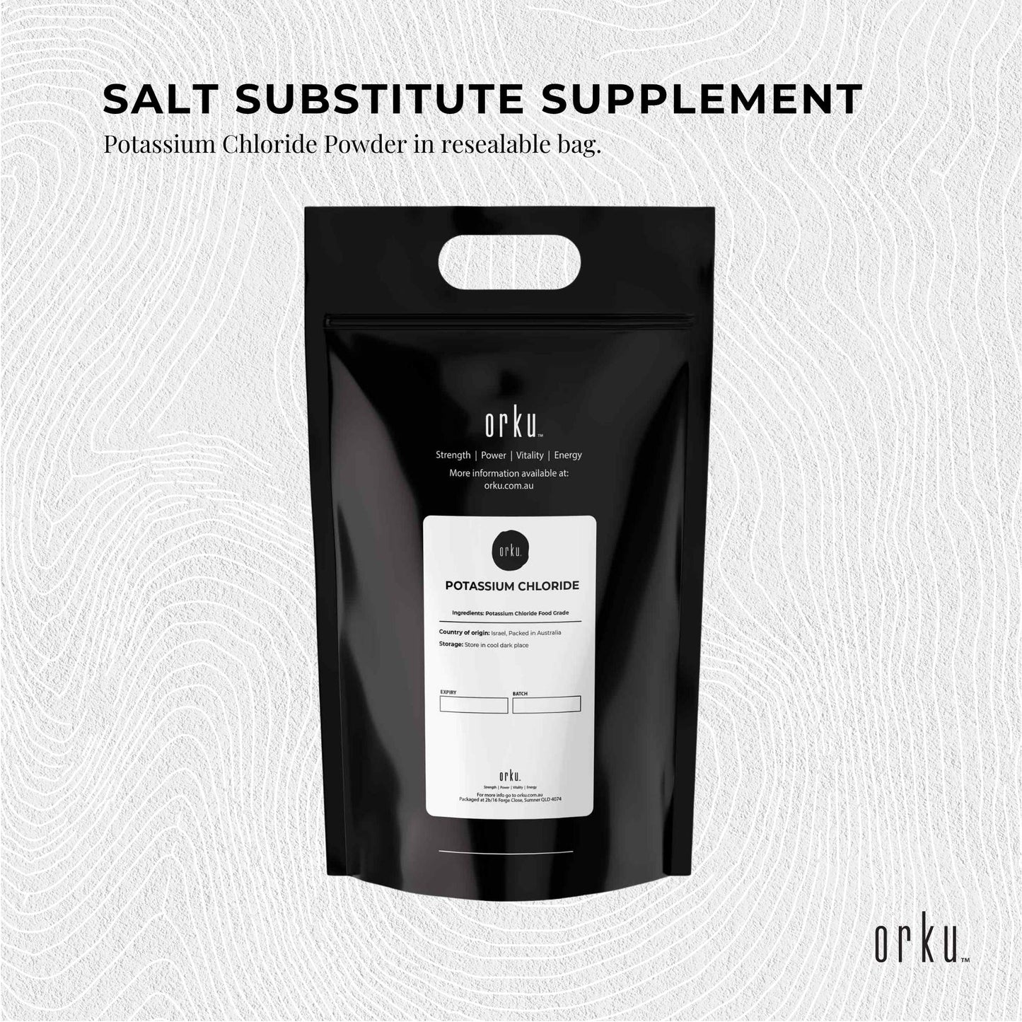 Bulk 10Kg Potassium Chloride Powder - Pure E508 Food Grade Salt Replacer