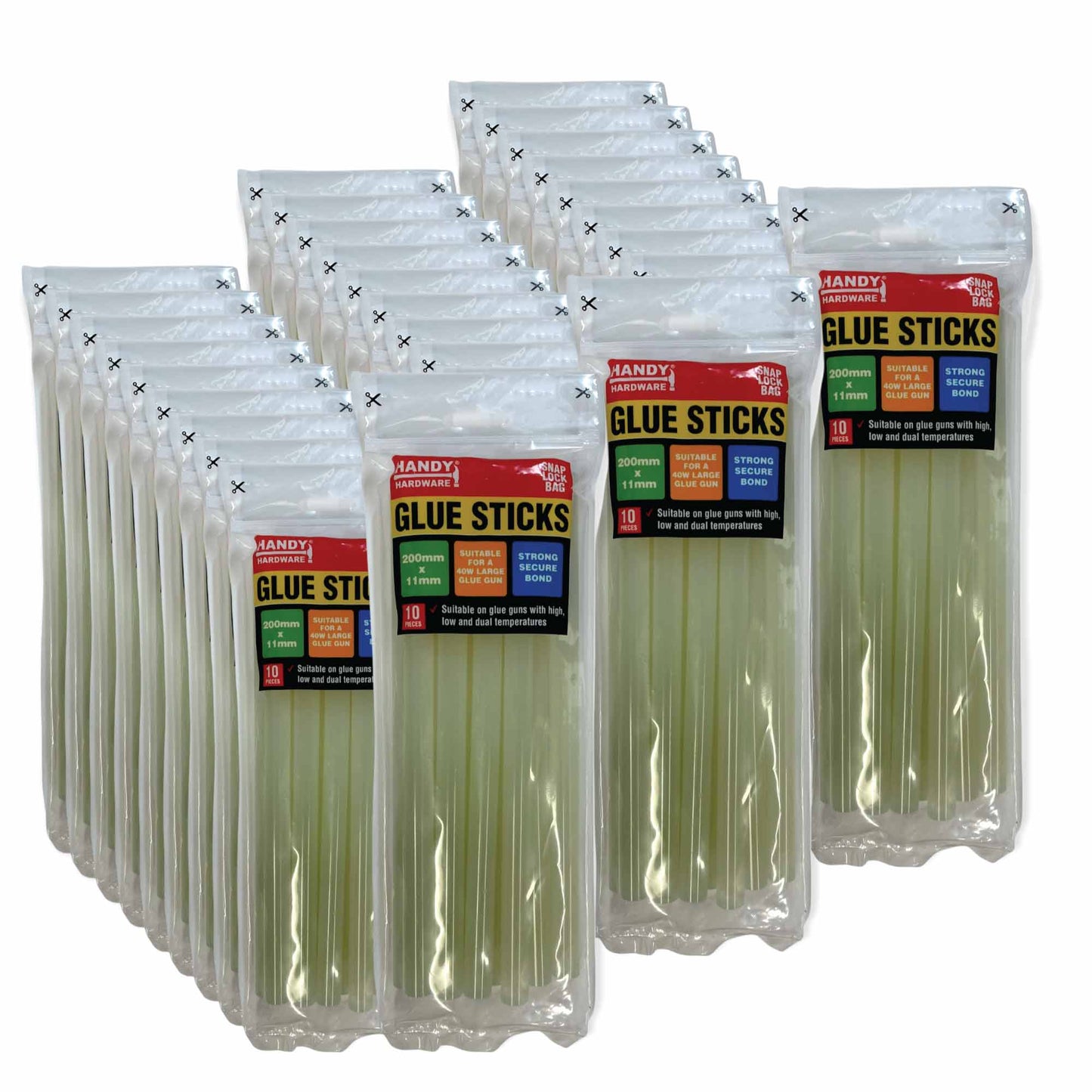 Bulk 200mmx11mm Hot Melt Glue Sticks Clear 40w Gun Craft Stick Adhesive