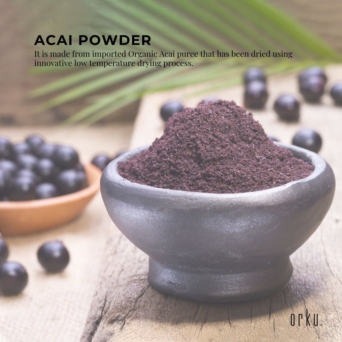 Bulk 20Kg Acai Powder 100% Organic - Superfood Amazon Berries