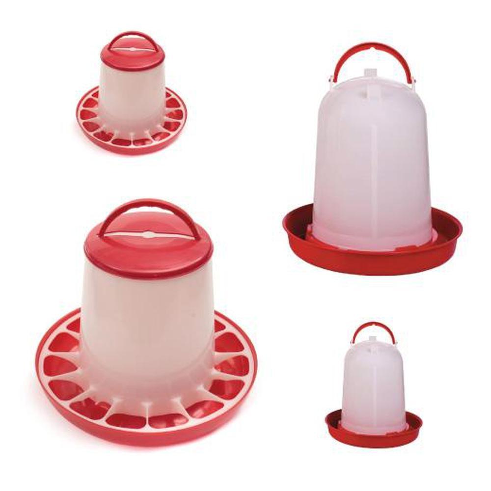 Chicken Poultry Feeders And Drinkers - Chook Plastic Water Drinking + Feeding