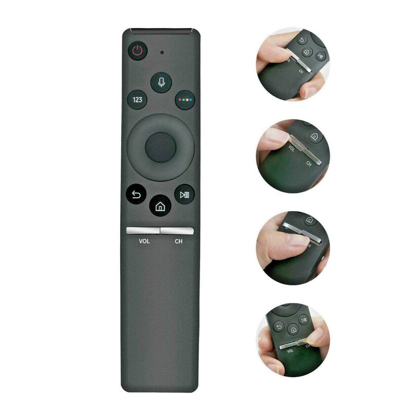 Chunghop 4K UHD Bluetooth Voice Remote Replacement for Samsung BN59-01259B