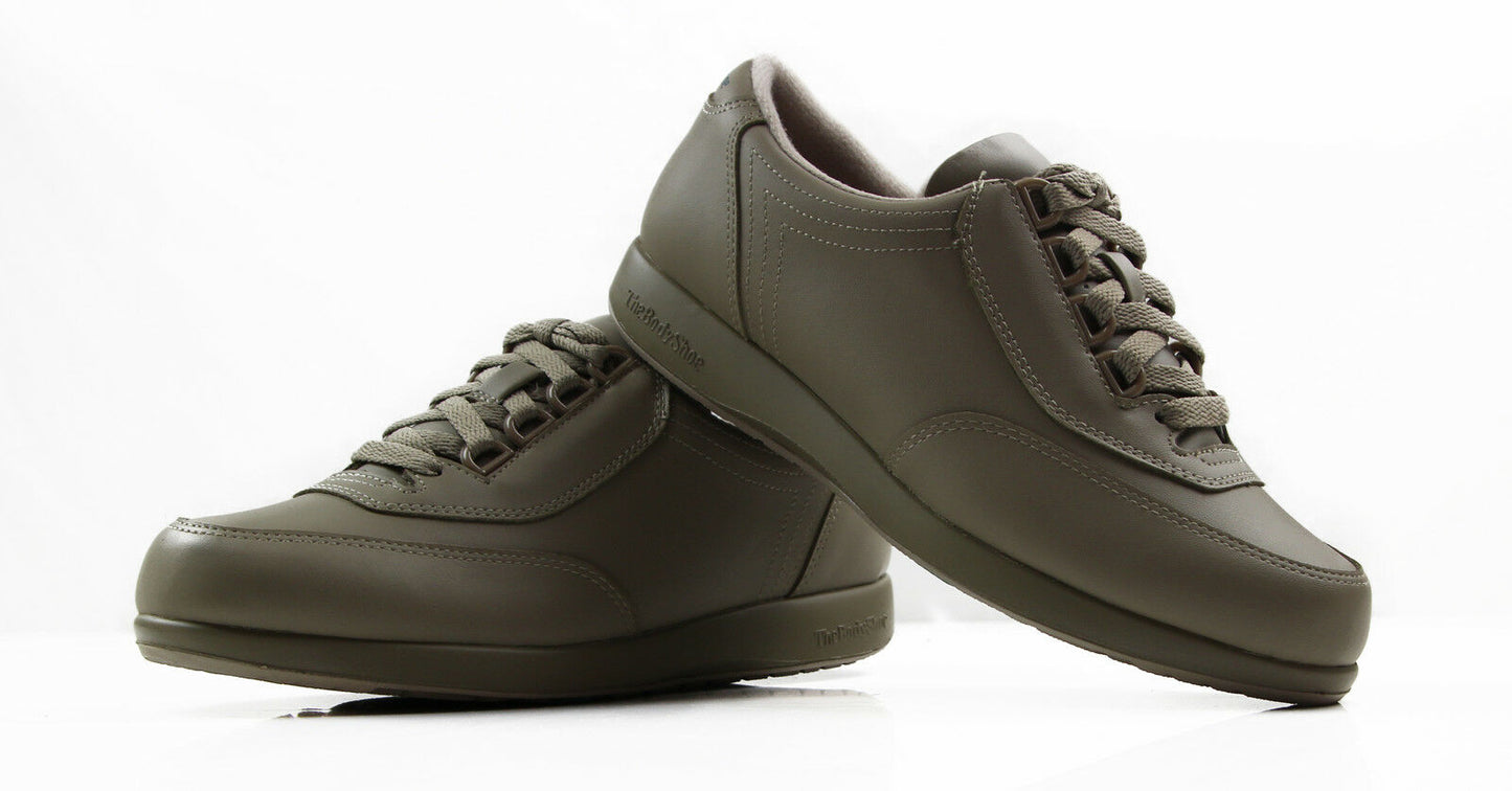 Classic Walker Hush Puppies Walking Comfortable Soft Leather Black Taupe Shoes