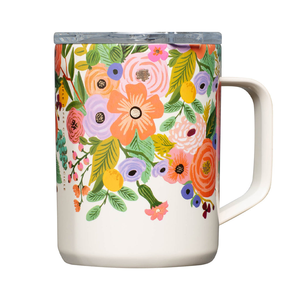 Corkcicle Mug - 500ml Rifle Paper - Garden Party Cream