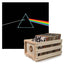 Crosley Record Storage Crate Pink Floyd The Dark Side Of The Moon Vinyl Album Bundle