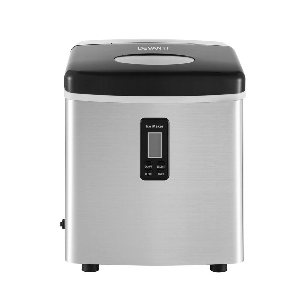 Devanti 15kg Ice Maker Machine Silver