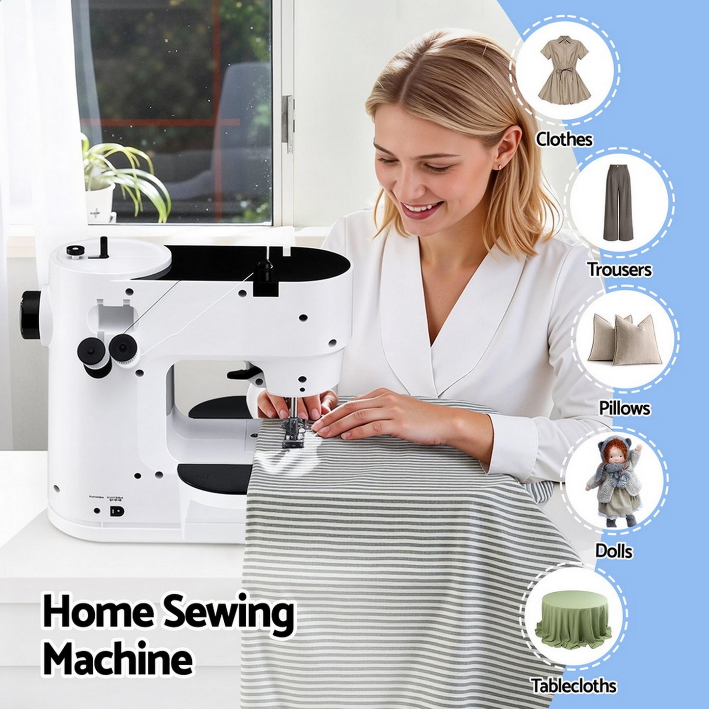 Devanti 39 Stitches Mini Sewing Machine Portable Sewing Machine Kit