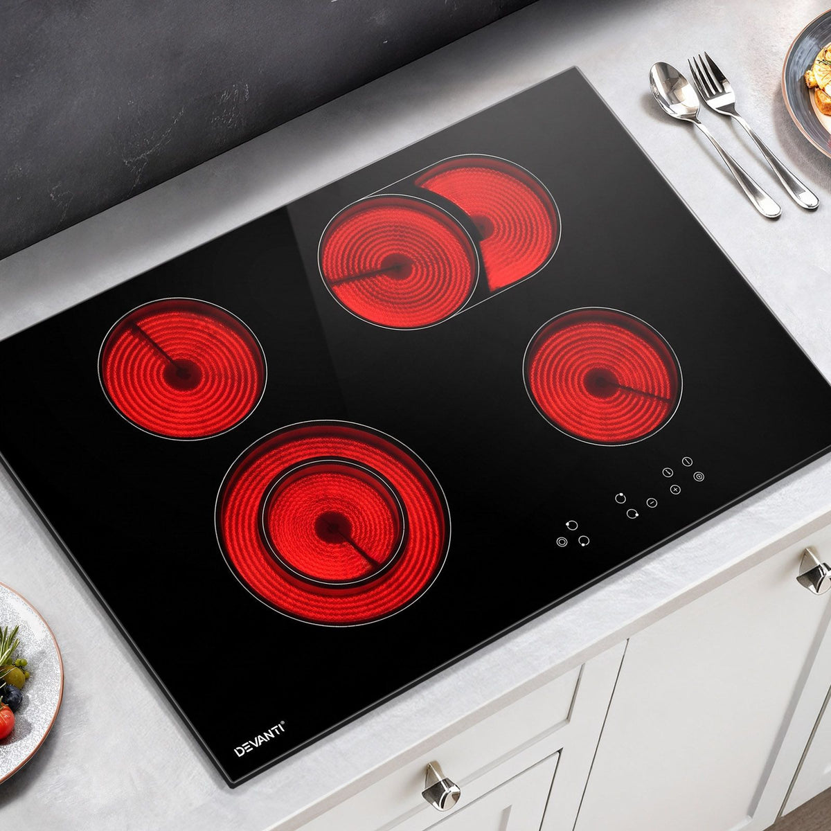 Devanti Electric Ceramic Cooktop 77cm