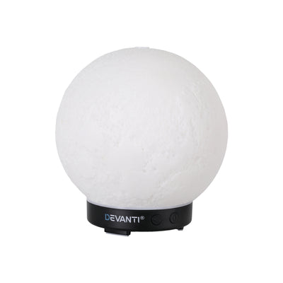Devanti Ultrasonic Aroma Diffuser Aromatherapy Moon Lamp 100ml