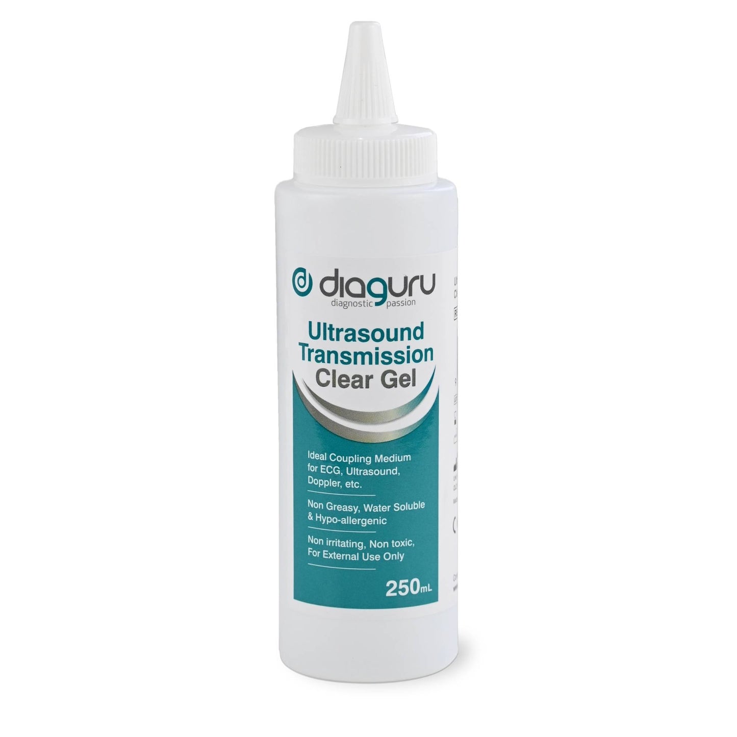 Diaguru 250ml Conductive Transmission Gel - Water-Based External Clear Gel