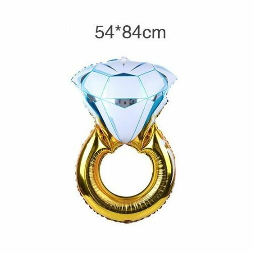 Diamond Engagement Ring Helium Balloon Blow Up Valentines Hens Party Decoration