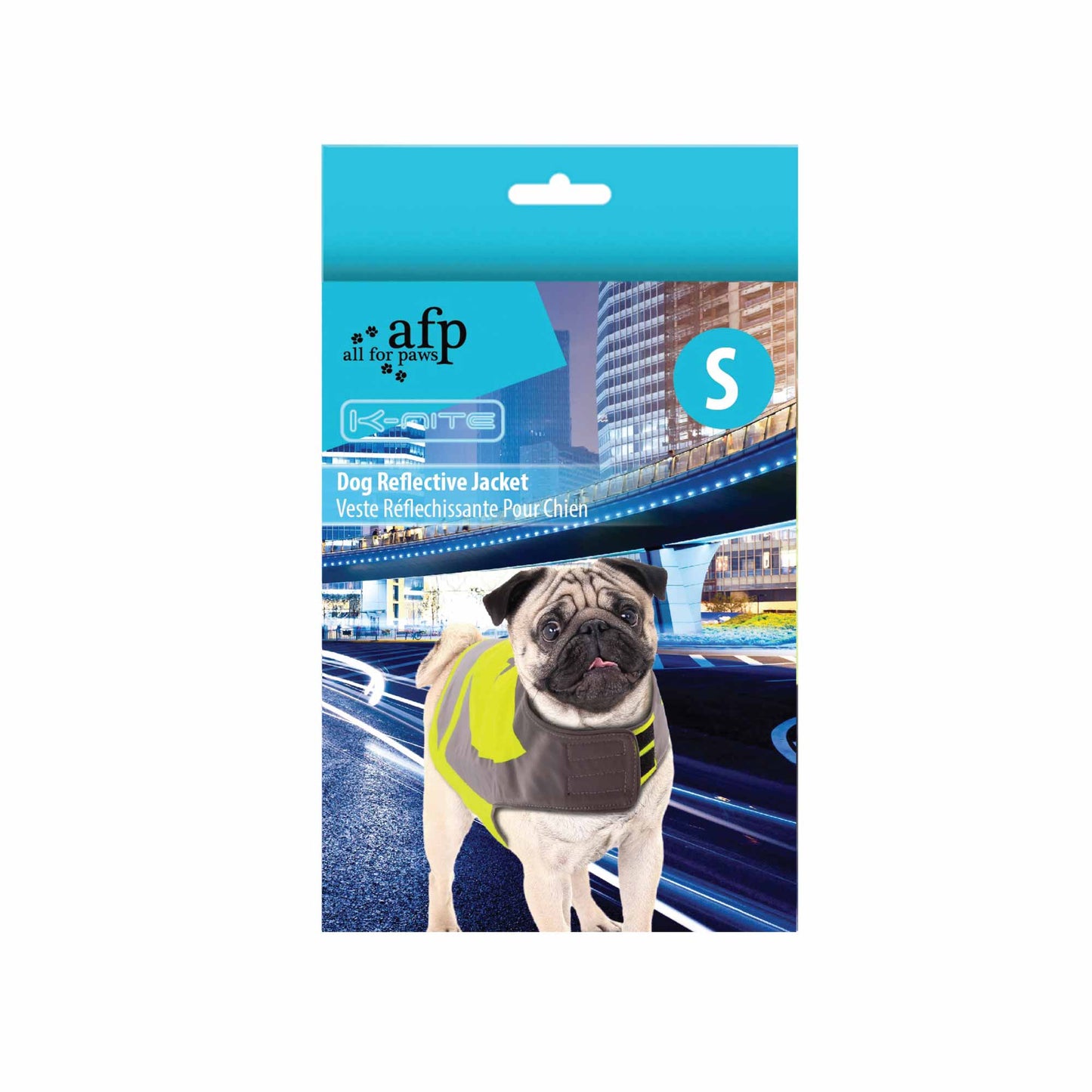 Dog Reflective Jacket Hi Vis Vest with Light Up Pendant for Small Breed Dogs