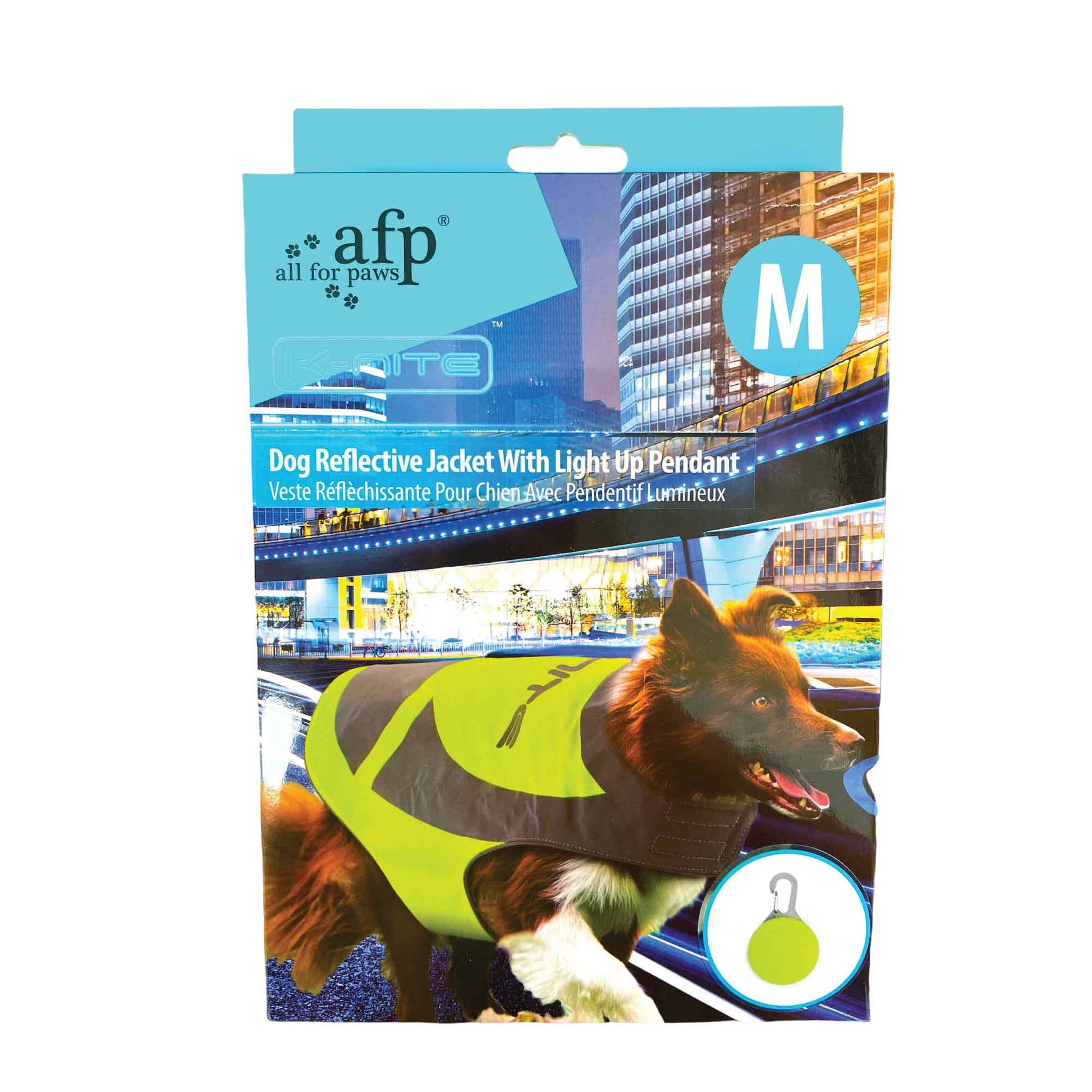 Dog Reflective Jacket Hi Vis Vest with Light Up Pendant for Small Breed Dogs