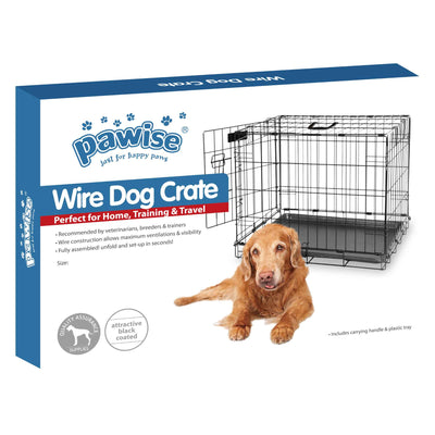 Dog Wire Crate XXL - Portable Collapsible Travel Kennel - Pet Puppy Cage