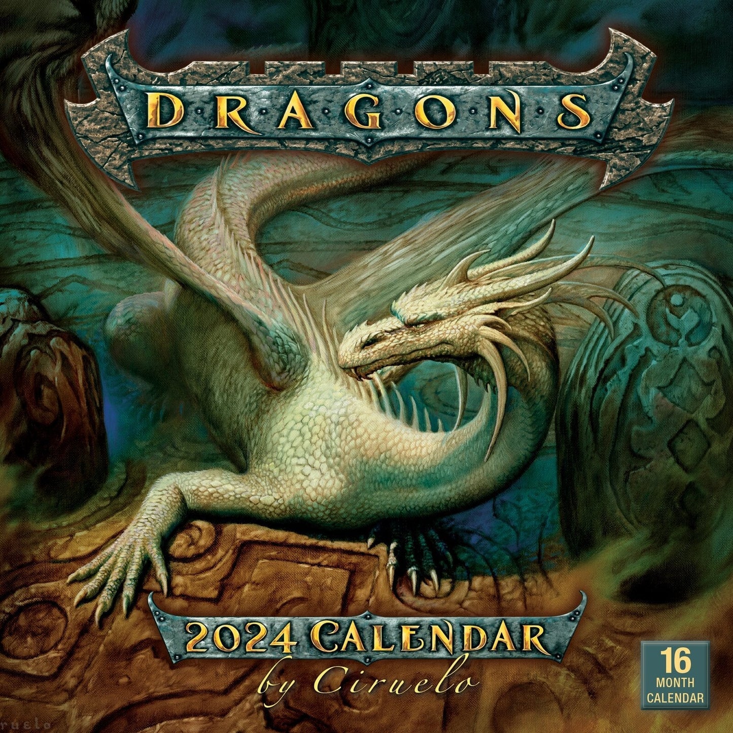Dragons by Ciuelo 2024 16-Month Wall Calendar