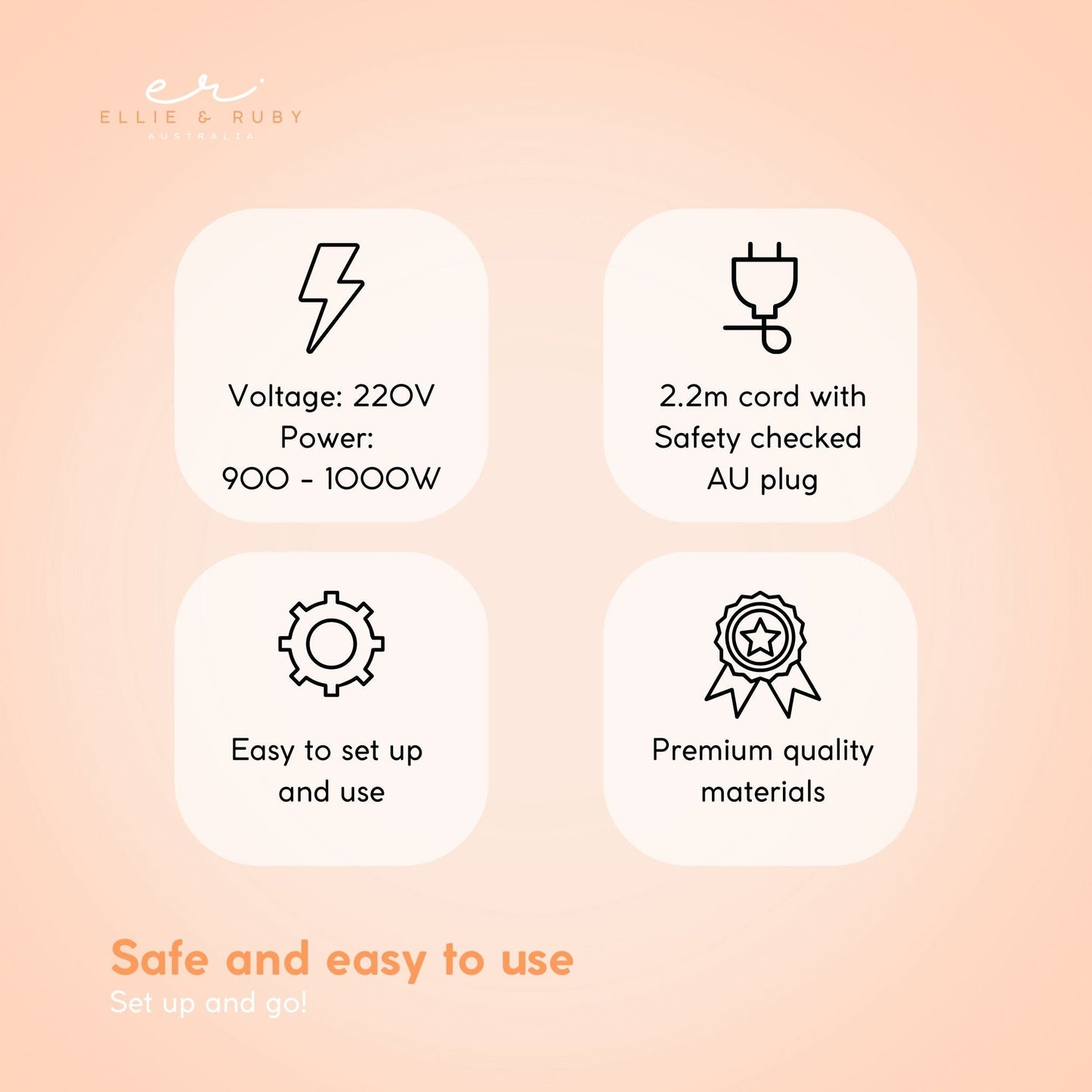 Ellie & Ruby Standing Hair Dryer Accelerator Colour 360 Rotating Halo Rolling