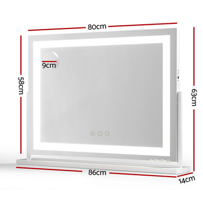 Embellir Makeup Mirror 80x58cm 360~ Rotatable Vanity Mirror with Lights Bright Light Strip Adjustable