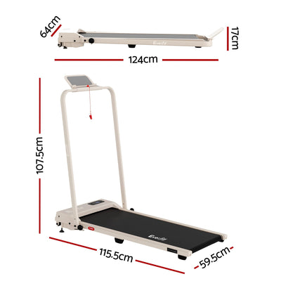 Everfit 3 in 1 Walking Pad Treadmill 12% Incline Under Desk Foldable Treadmills for Home Gym With 38cm Wide Belt APP Control