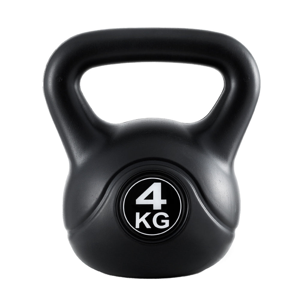 Everfit 4kg Kettlebell Set Weight Lifting Bench Dumbbells Kettle Bell Gym Home
