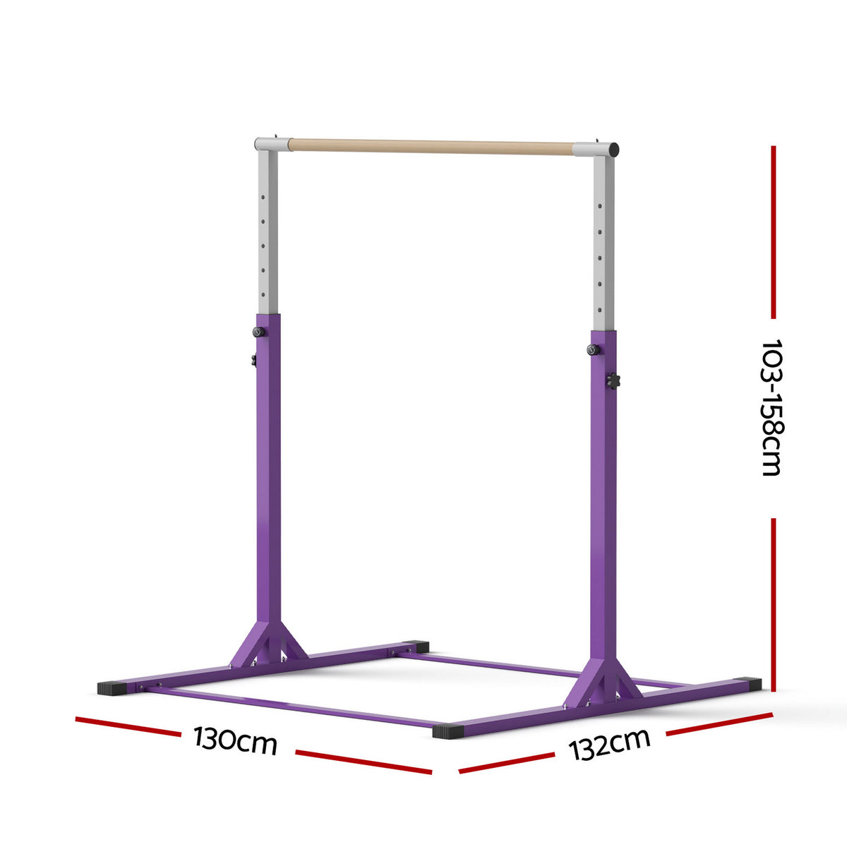 Everfit Kids Gymnastics Bar Pull Up Station Monkey Bar Adjustable Indoor Garden