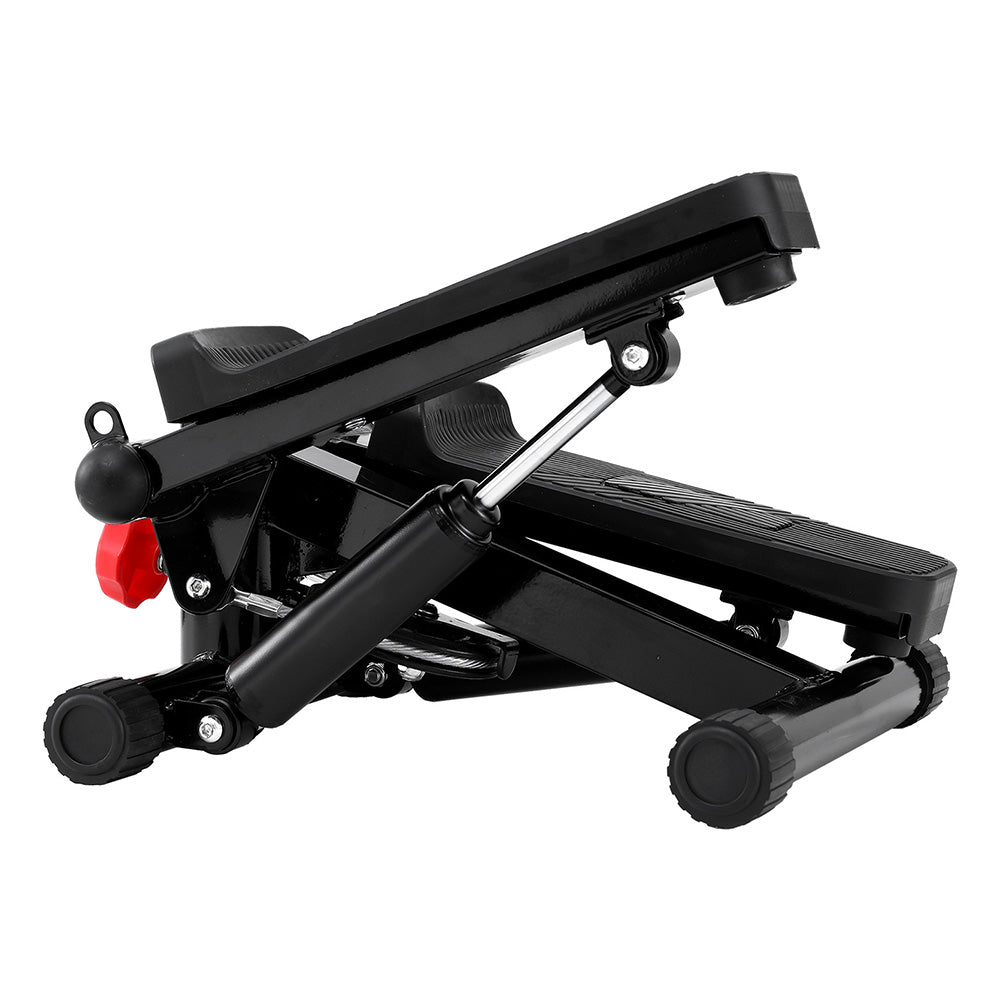Everfit Mini Stepper with Resistance Rope Aerobic for Exercise Compact Home Workout Black