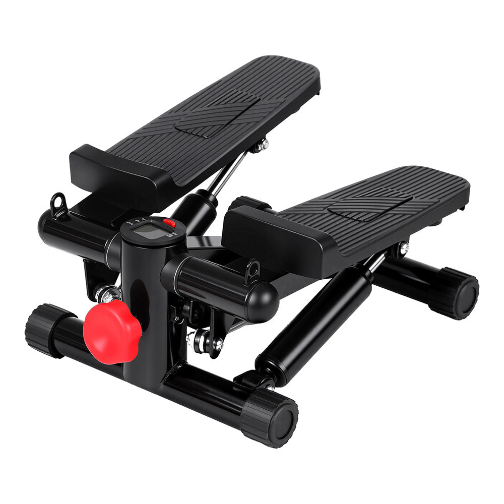 Everfit Mini Stepper with Resistance Rope Aerobic for Exercise Compact Home Workout Black