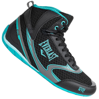 Everlast Force Womens Boxing Shoes Training Runners Fight Black Teal