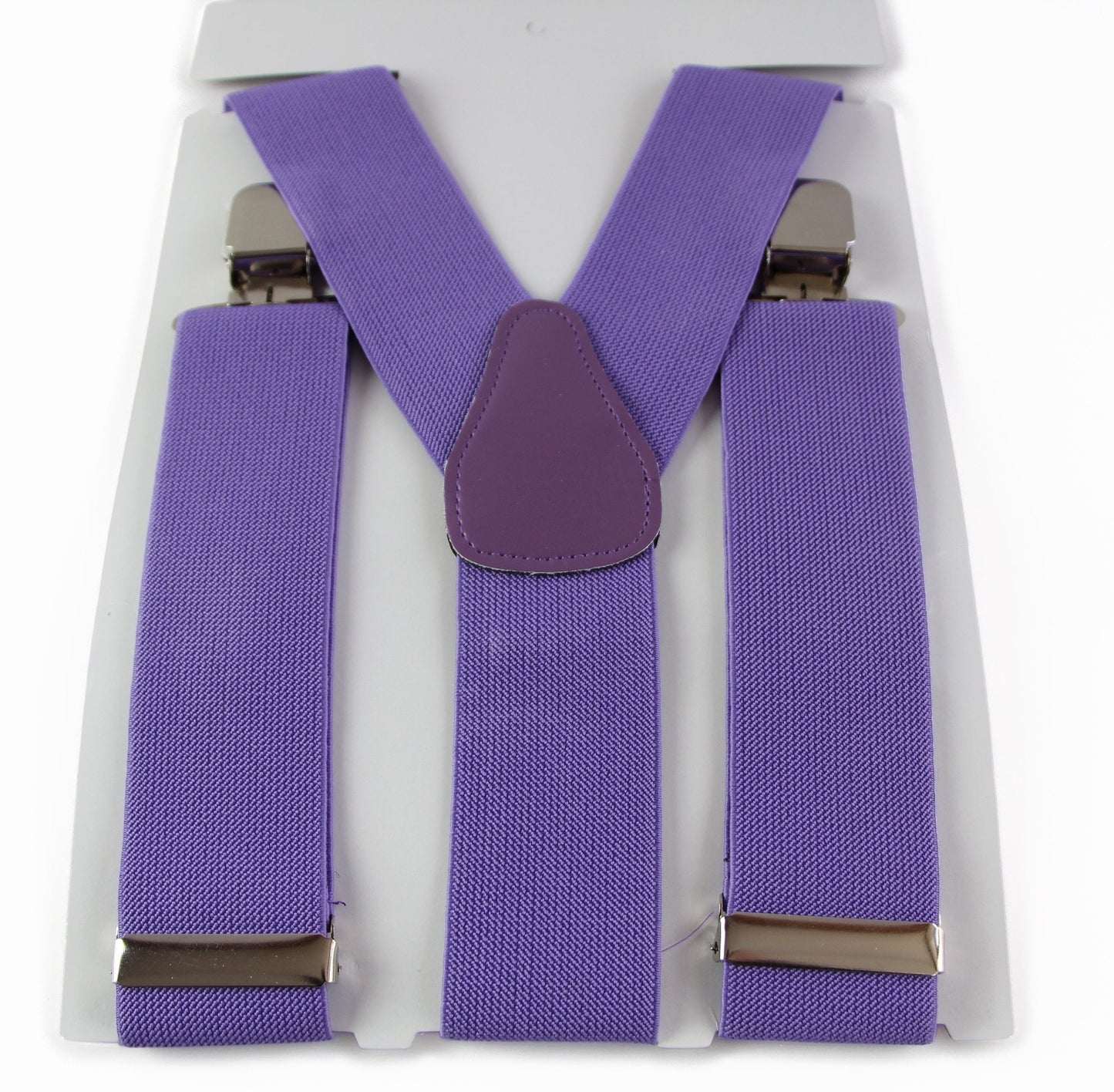 Extra Wide Heavy Duty Adjustable 120cm Violet Adult Mens Suspenders