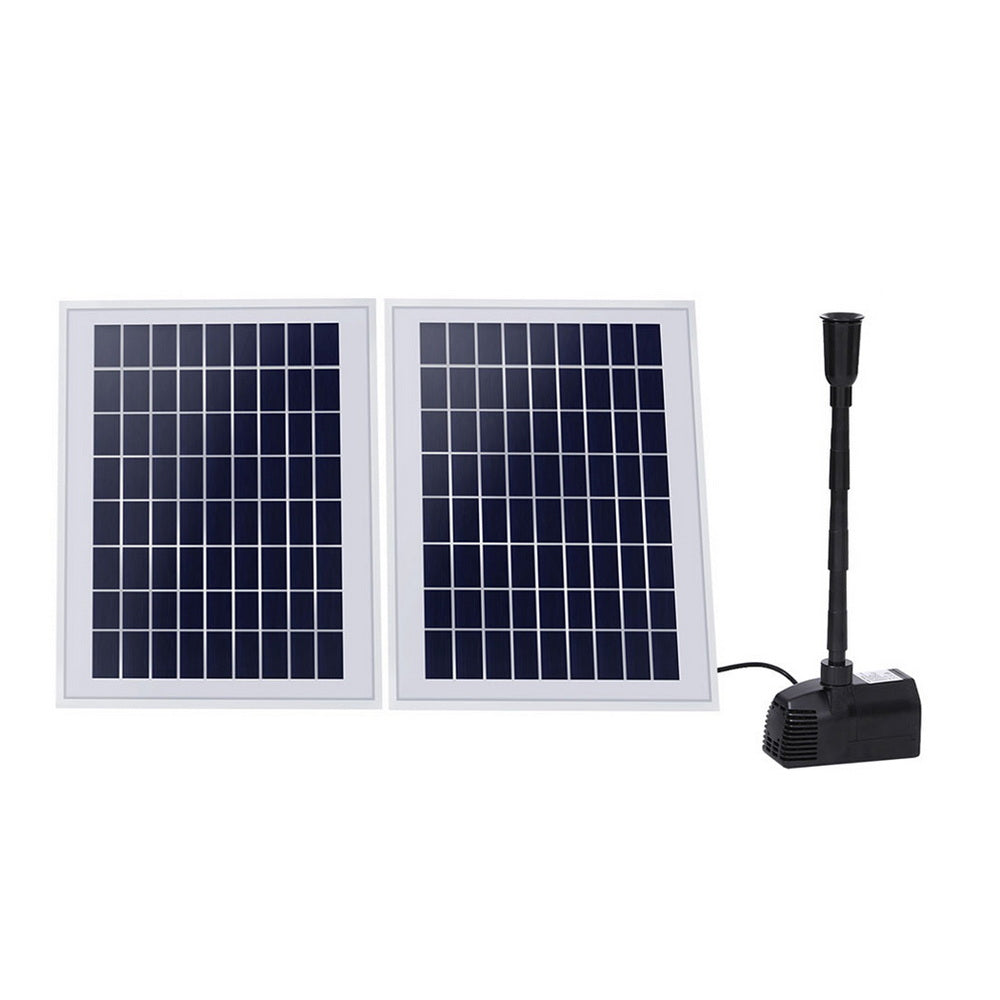 Gardeon Solar Pond Pump Submersible Water Fountain Kit with 2 Panels 1600L/H