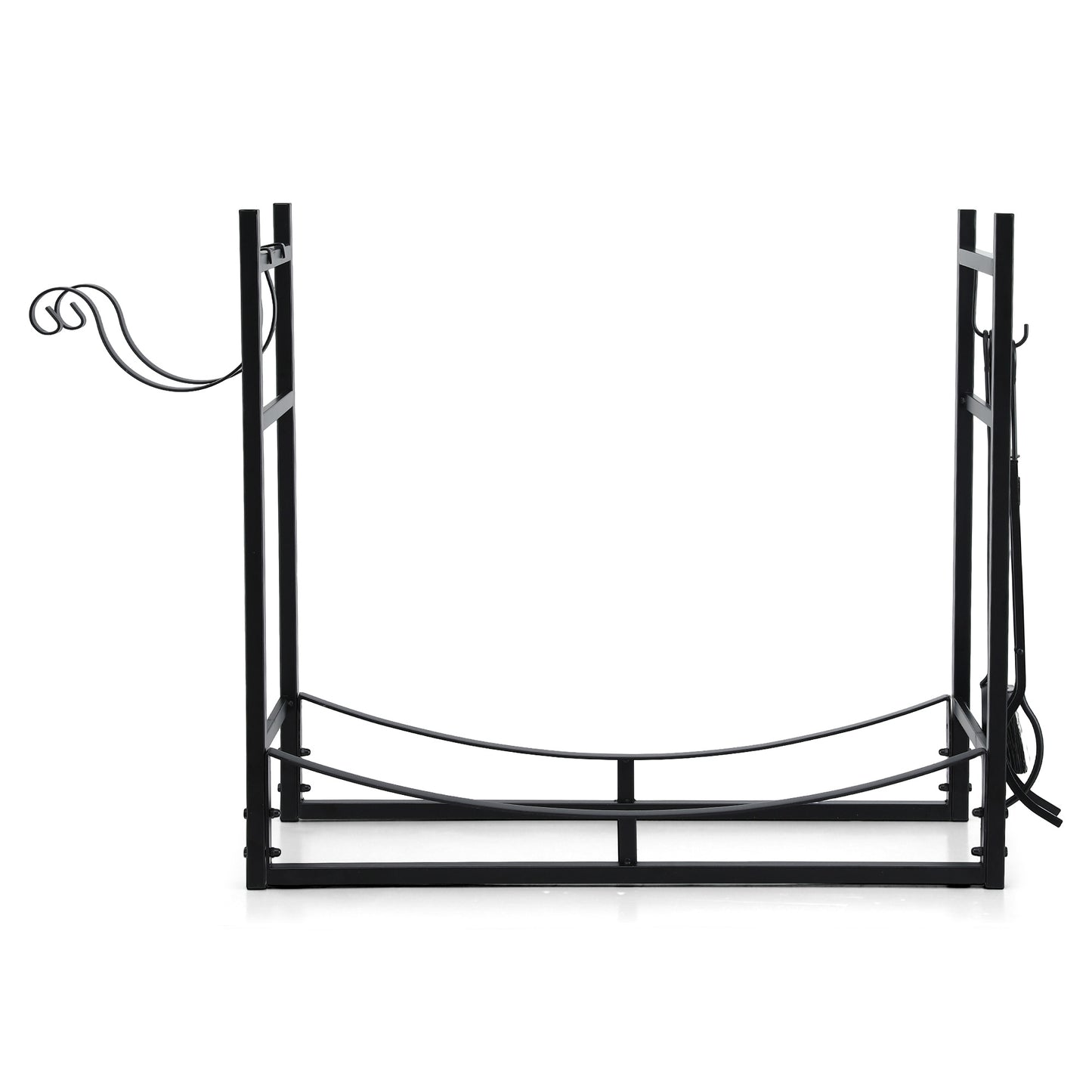 Gardeon Firewood Rack 84cm Wood Rack Firewood Storage Indoor Outdoor Black