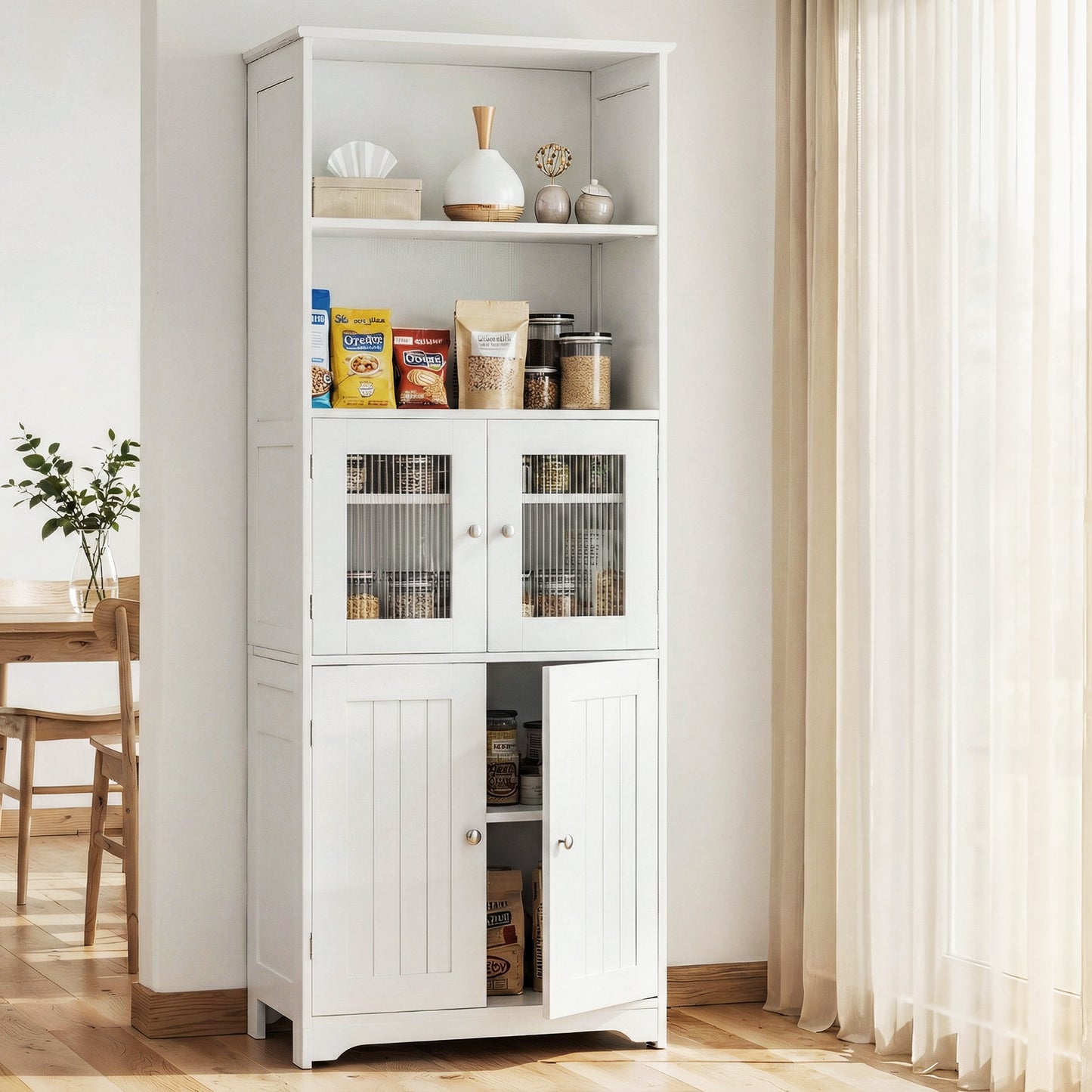 Artiss Buffet Sideboard Cabinet Pantry Kitchen Bathroom Storage Cupboard 160cm