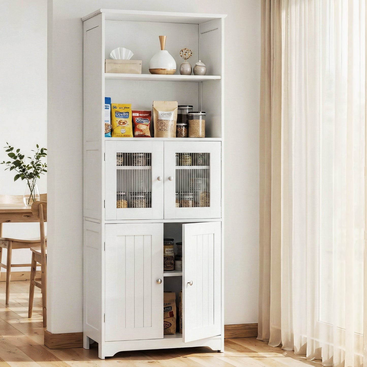 Artiss Buffet Sideboard Cabinet Pantry Kitchen Bathroom Storage Cupboard 160cm