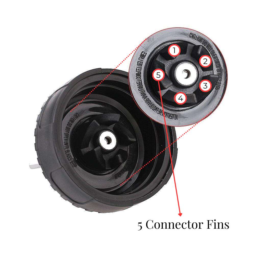 For Nutri Ninja Extractor Blade - 5 Fin Replacement Blender Part