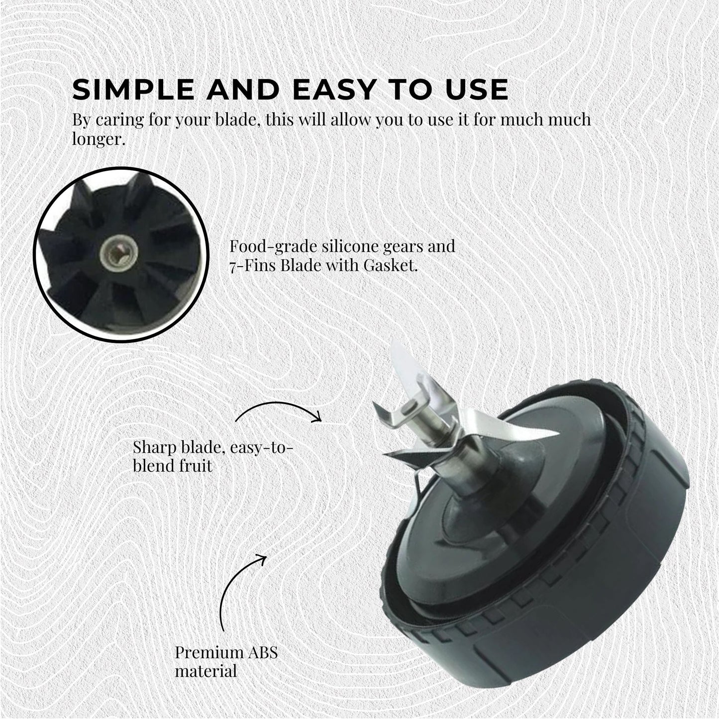 For Nutri Ninja Extractor Blade - Replacement Blender Juice Parts