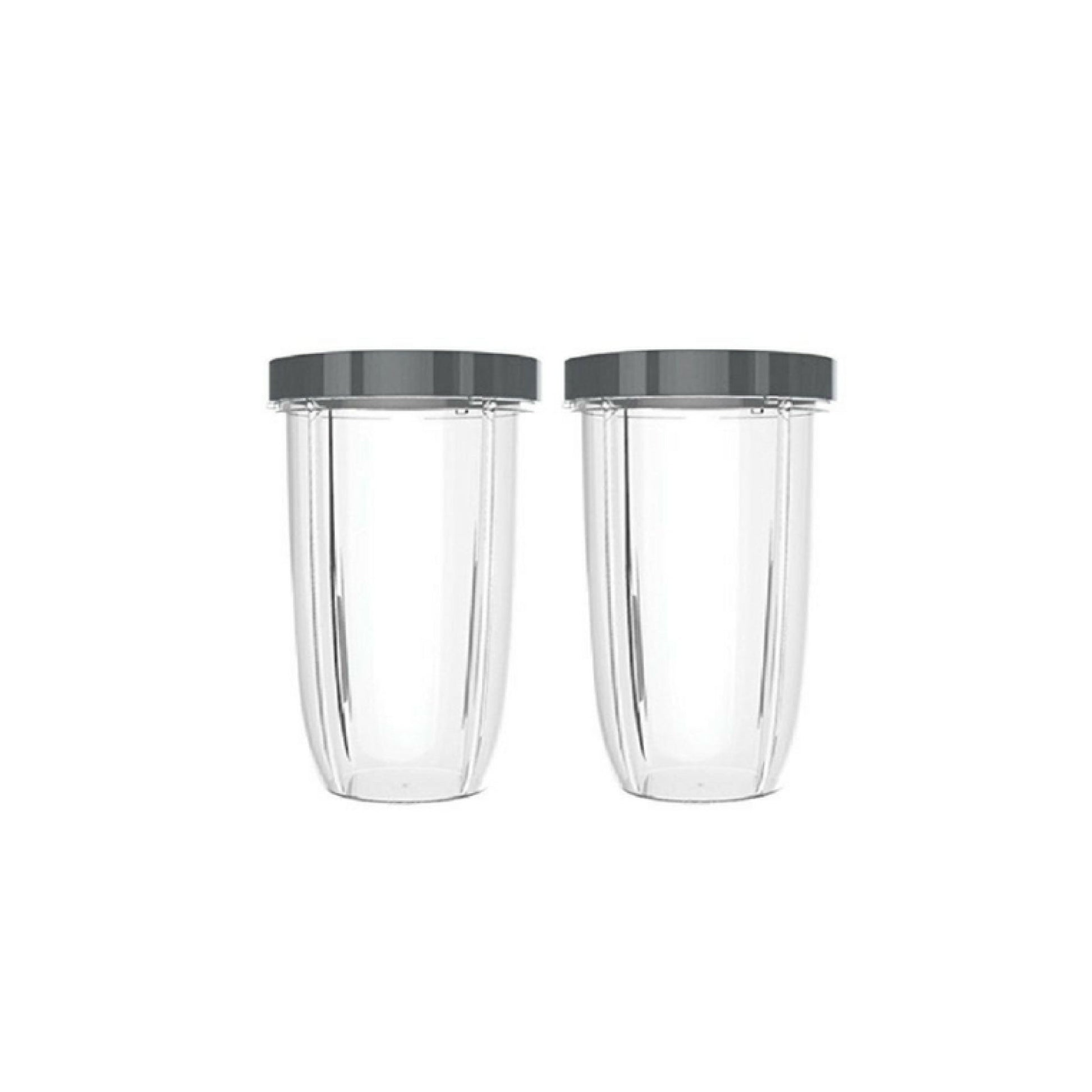 For Nutribullet 2 Tall Cups + 2 Stay Fresh Lid For Nutri 600 and 900 Models
