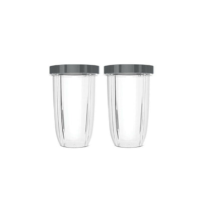 For Nutribullet 2 Tall Cups + 2 Stay Fresh Lid For Nutri 600 and 900 Models