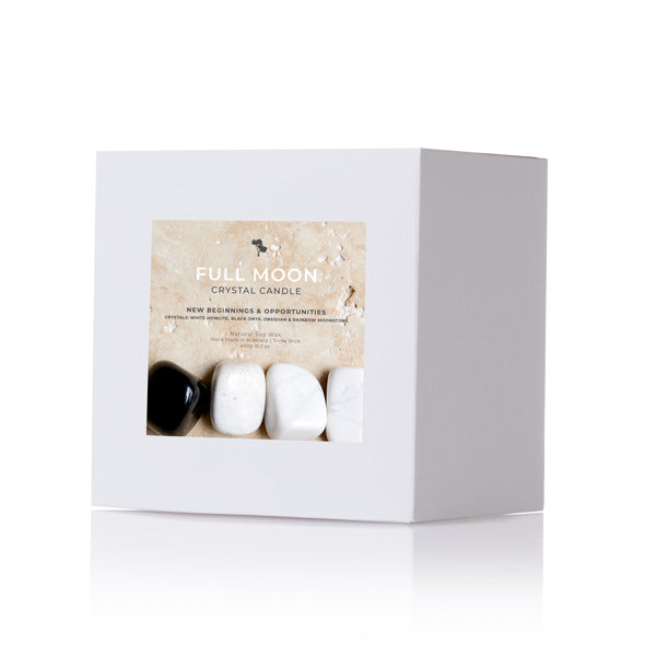 Full Moon Crystal Candle - Extra Large