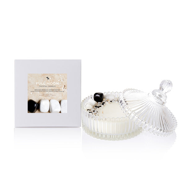Full Moon Crystal Candle - Extra Large