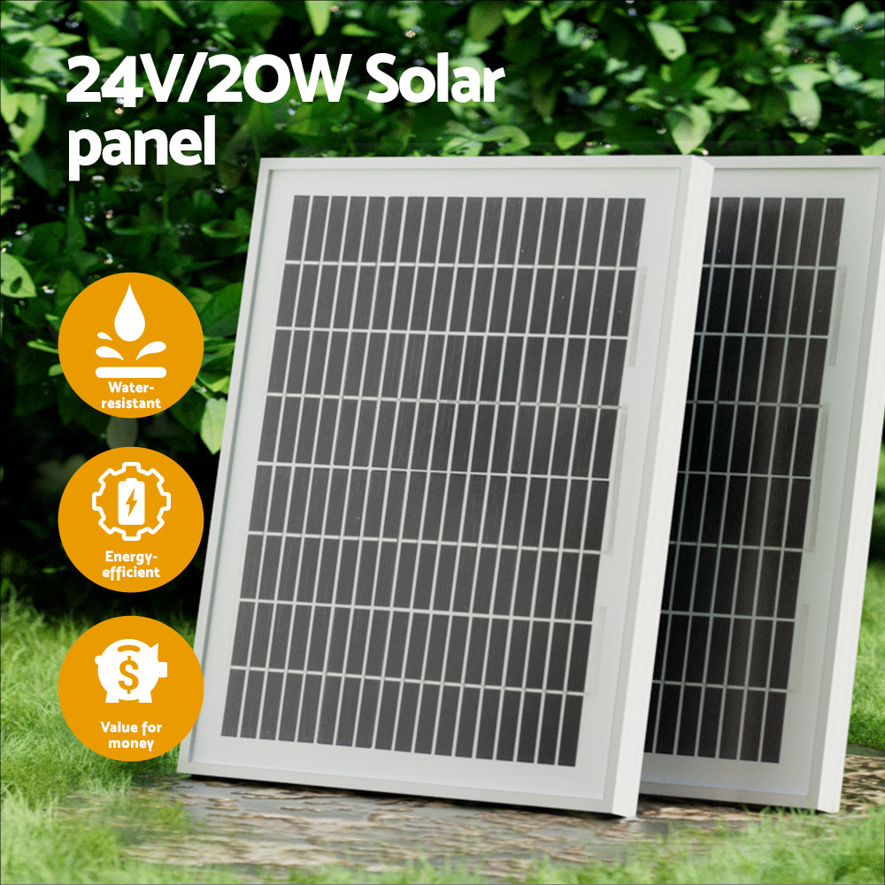 Dual Swing Gate Opener 20W Full Solar Power 600KG 10M