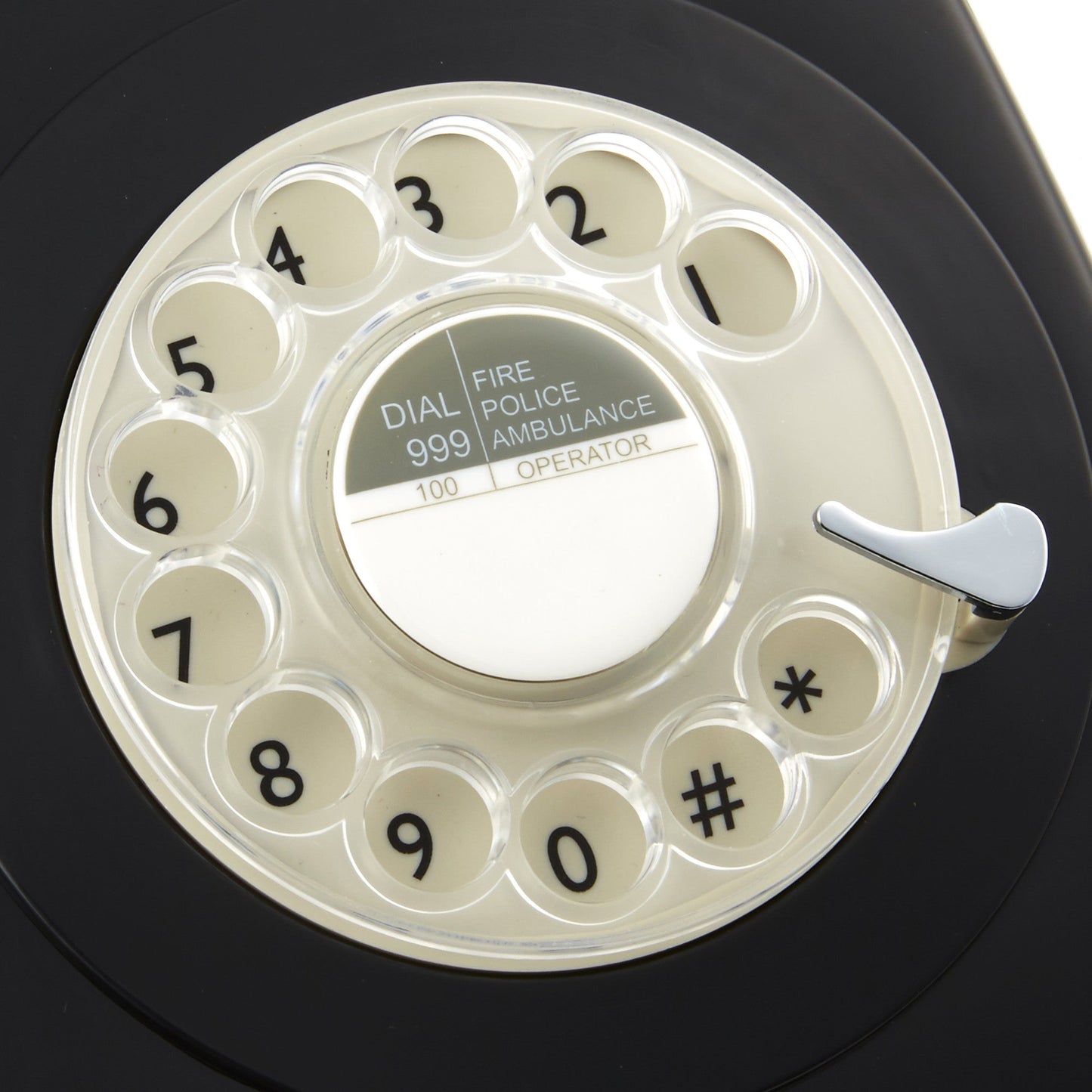 GPO Retro 746 Rotary Telephone - Black