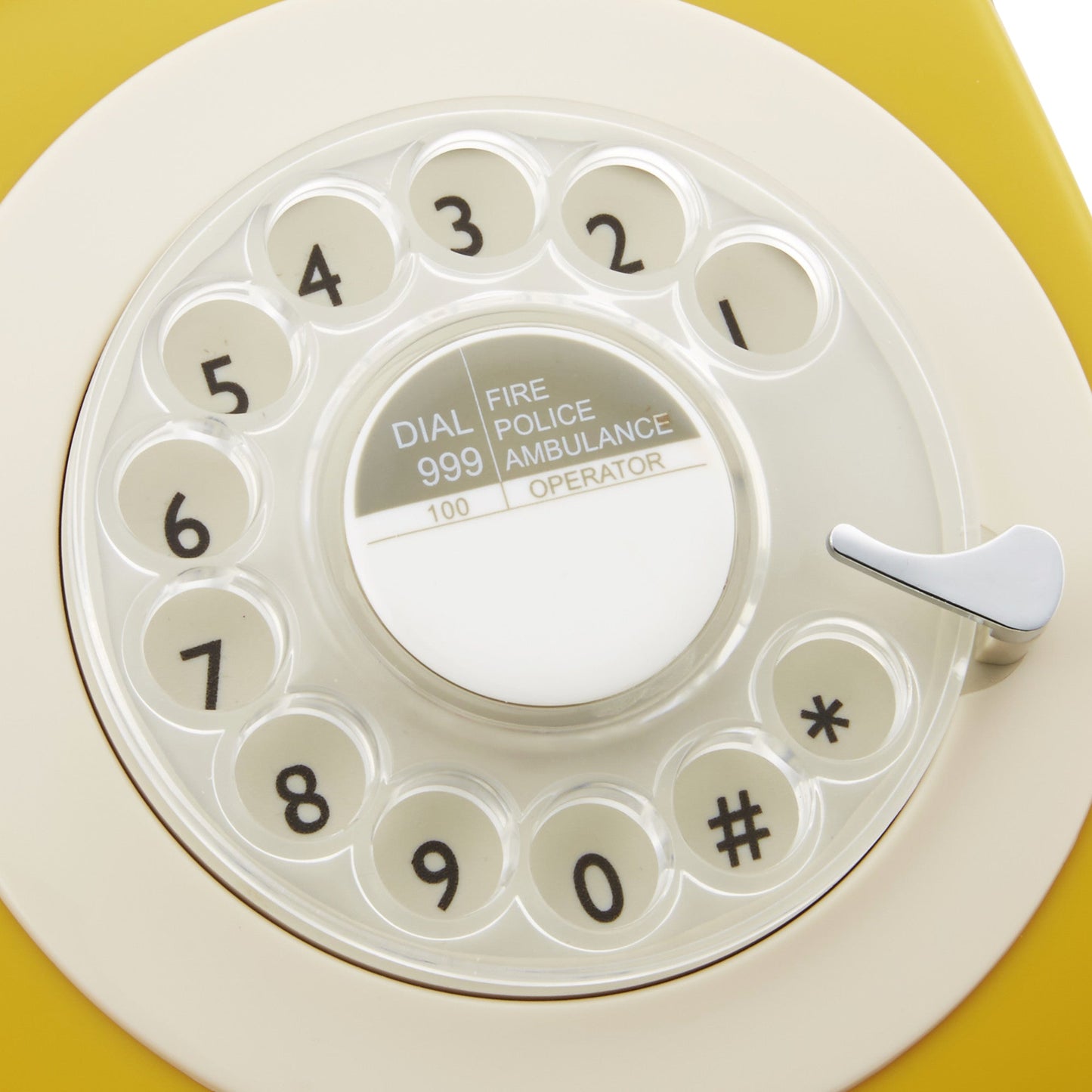 GPO Retro 746 Rotary Telephone - Mustard