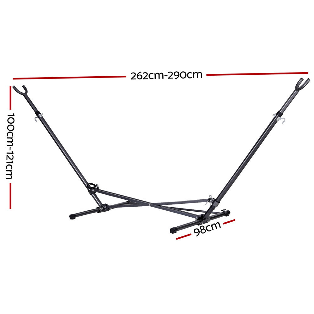 Gardeon Hammock Bed Stand Steel Frame Outdoor Indoor