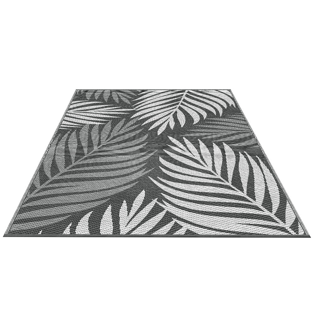 Gardeon Outdoor Rugs 152x244cm Large Carpet Reversible Area Mat PP Dual-Sided Patio Rug Leaf
