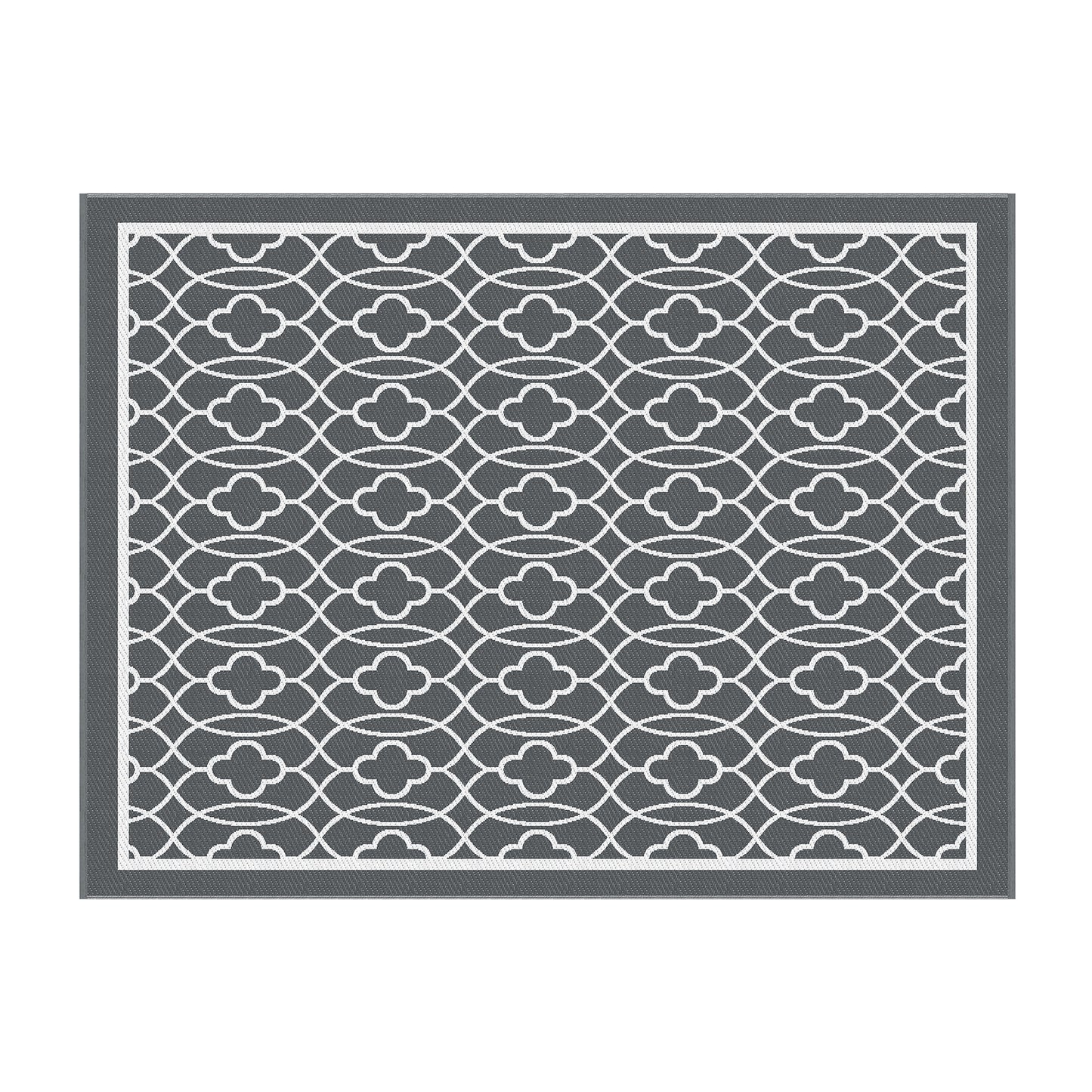 Gardeon Outdoor Rugs 274x366cm Large Carpet Reversible Area Mat PP Dual-Sided Patio Rug
