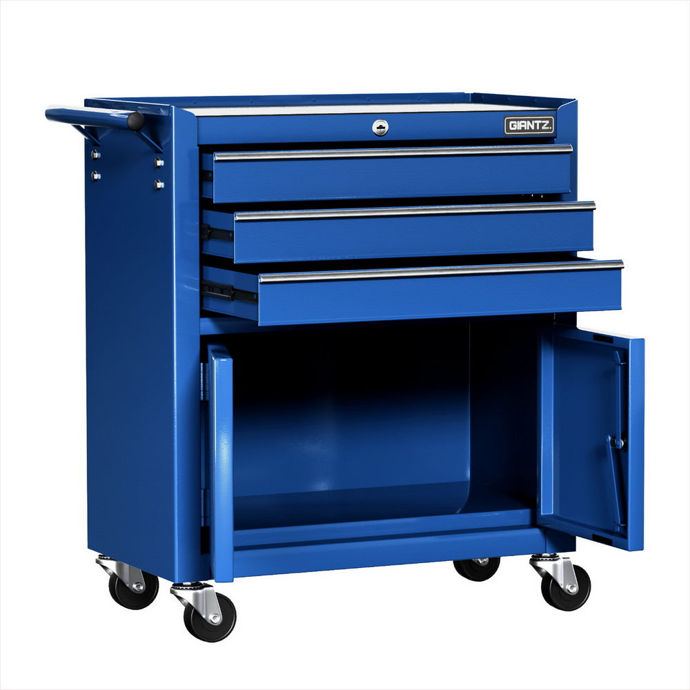 Giantz 3 Drawer Tool Box Cabinet Chest Toolbox Garage Storage Organiser