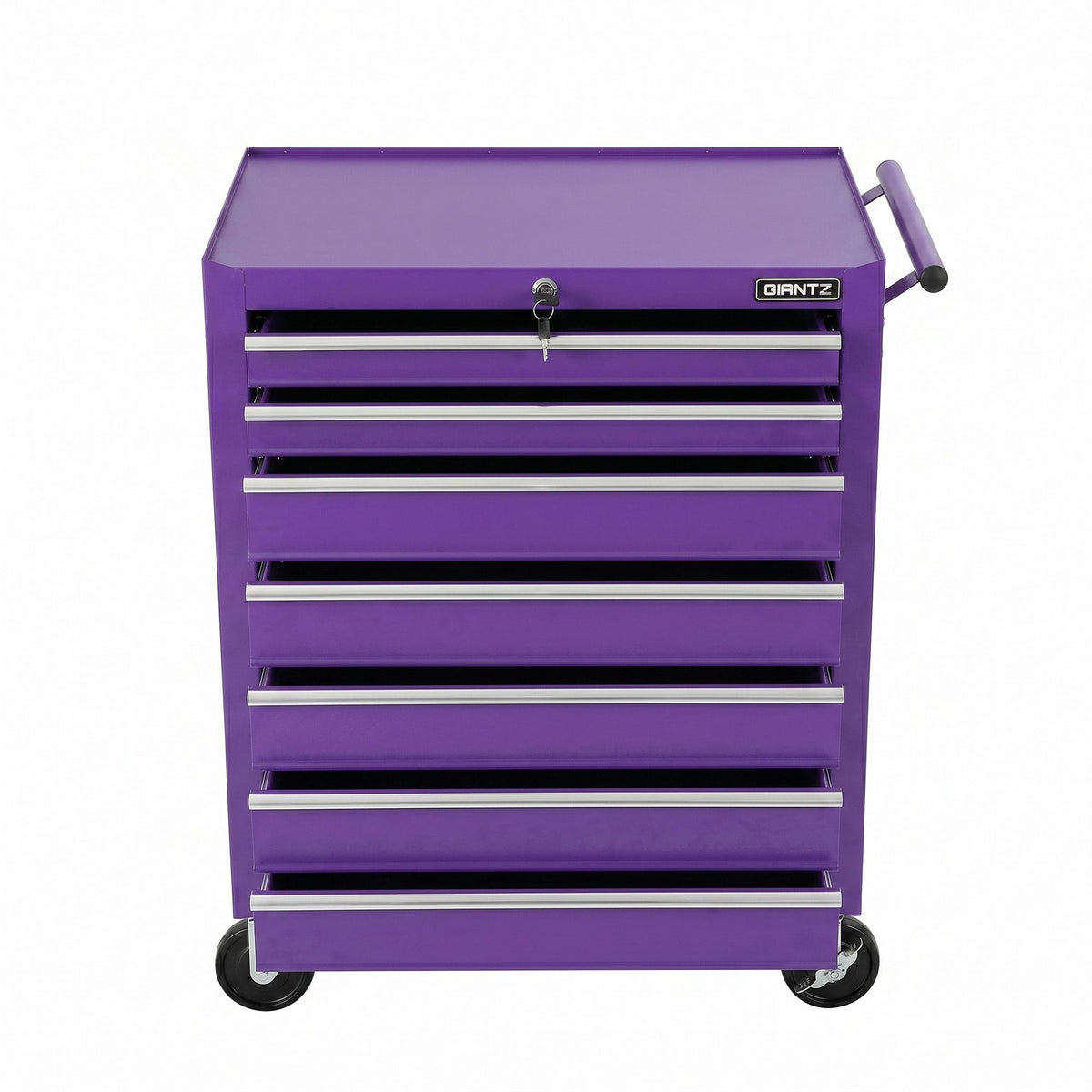 Giantz 7-Drawer Tool Chest Trolley Cabinet Toolbox Heavy Duty Garage Storage Organiser Purple
