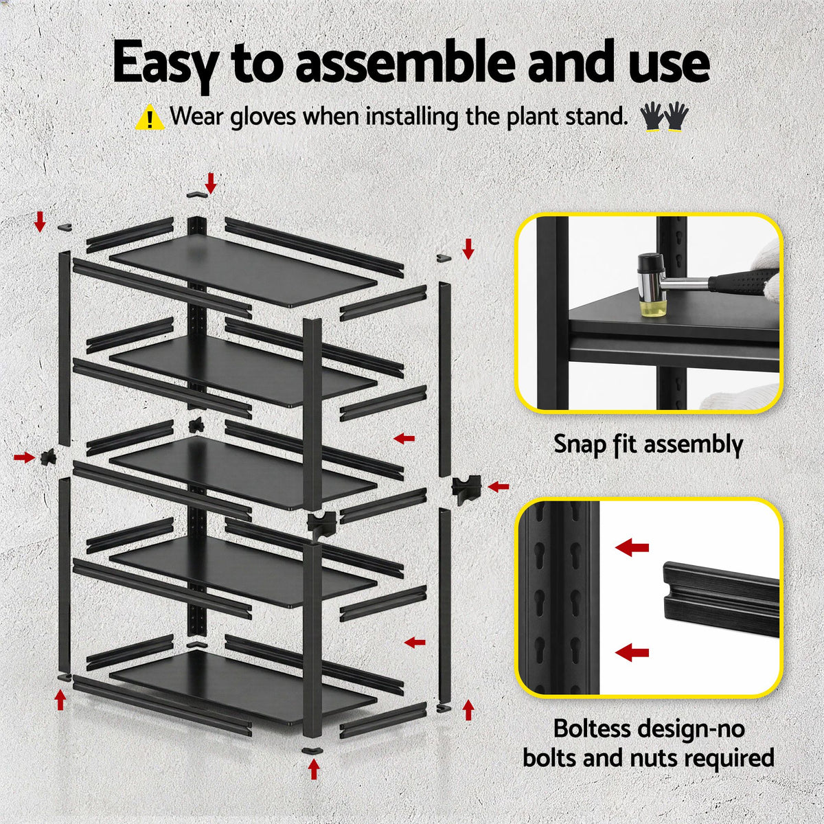 Giantz Garage Shelving 2.4X1.8m Warehouse Rack Storage Shelves Workshop Racks Steel